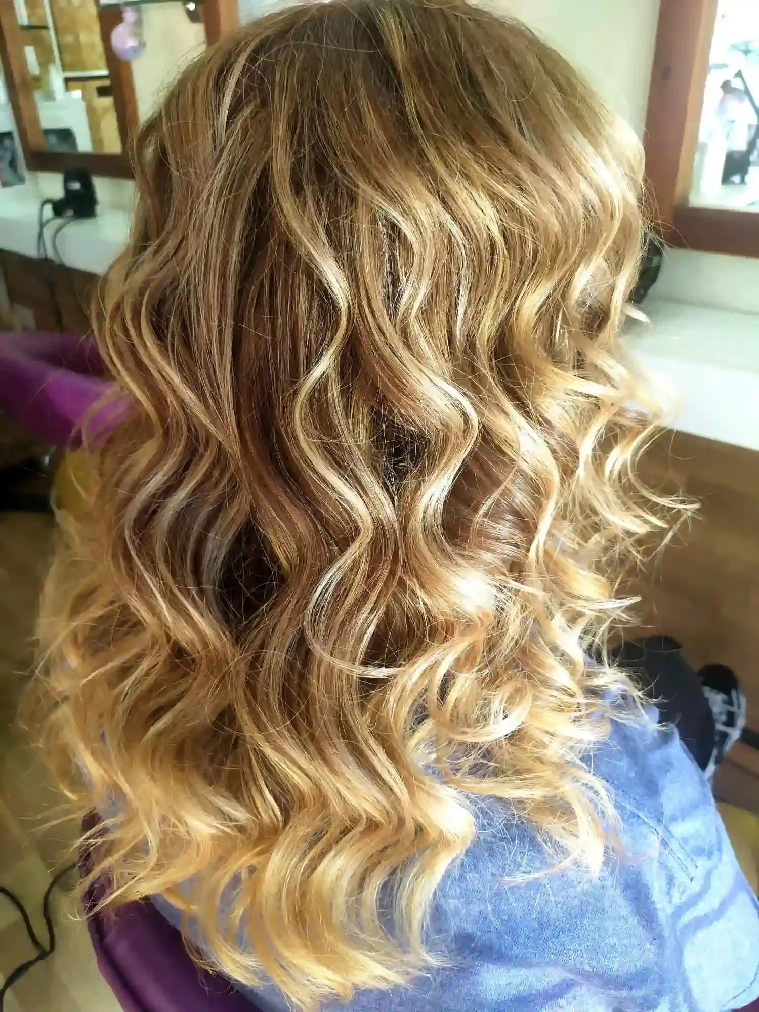 Balayage en media melena